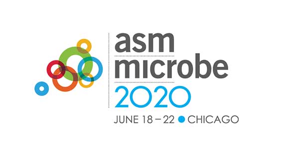 ASM Microbe 2020 logo. ASM Microbe 2020, June 18–22 in Chicago