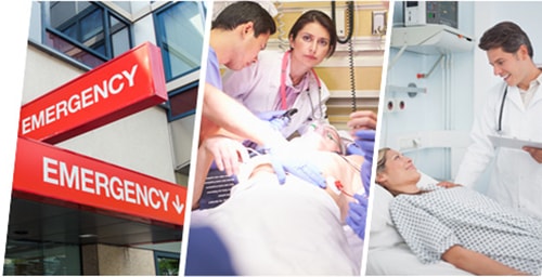 Doctor patient in ED Doctor patient in ED