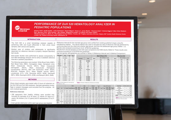 Performance of DxH 520* Hematology Analyzer in Pediatric Populations
