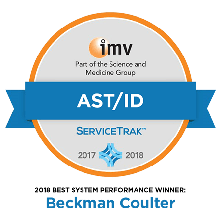 IMV ServiceTrak™ Award for Best System Performance in the AST/ID Modality category for the MicroScan WalkAway family of instrumentation