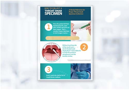 Puritan How To Collect Throat Specimen flyer